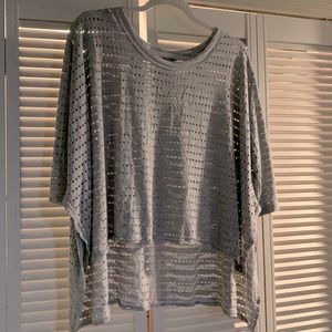 Hard Tail oversized 3/4 sleeve top